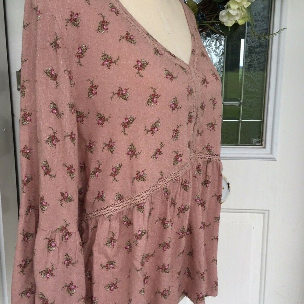 Mauve Floral Top